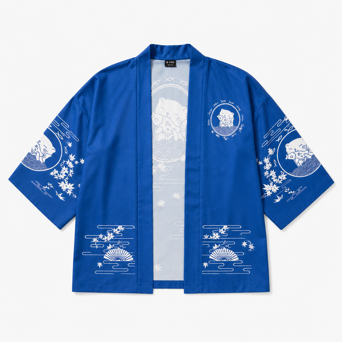 Kimono Homme Japonais Bleu Court | Hayate