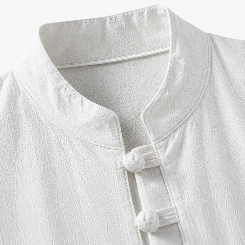 Chemise Kimono Homme Japonaise Blanc | Ryūsei