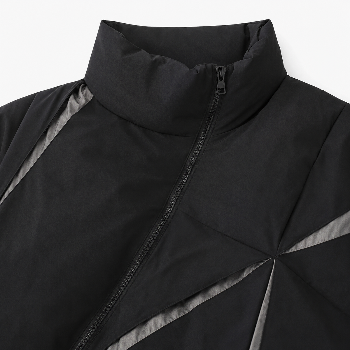 Kimono Unisexe Doudoune Asymétrique Noire | Kurogane