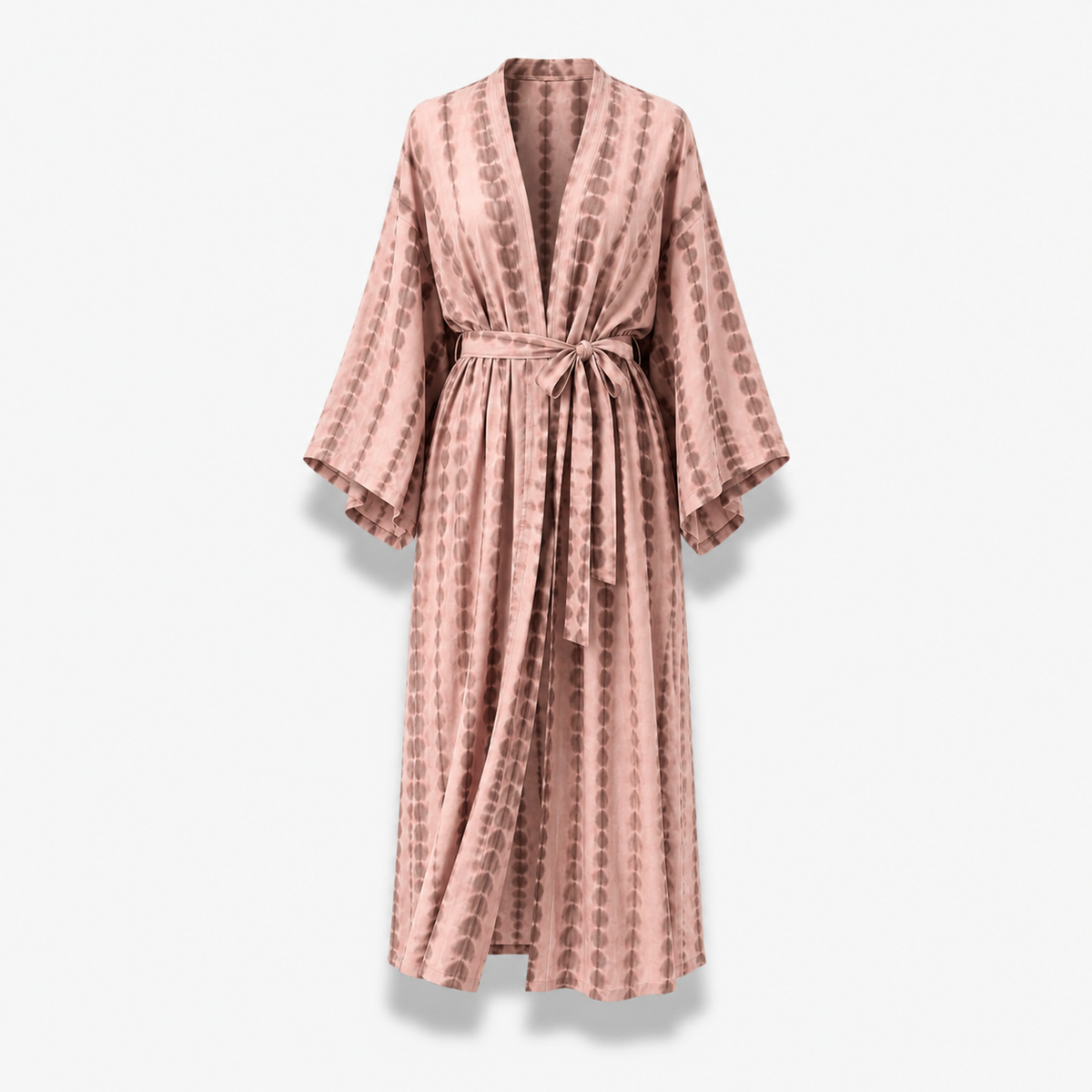 Kimono Femme Long Tie & Dye Jaune Safran | Kasumi