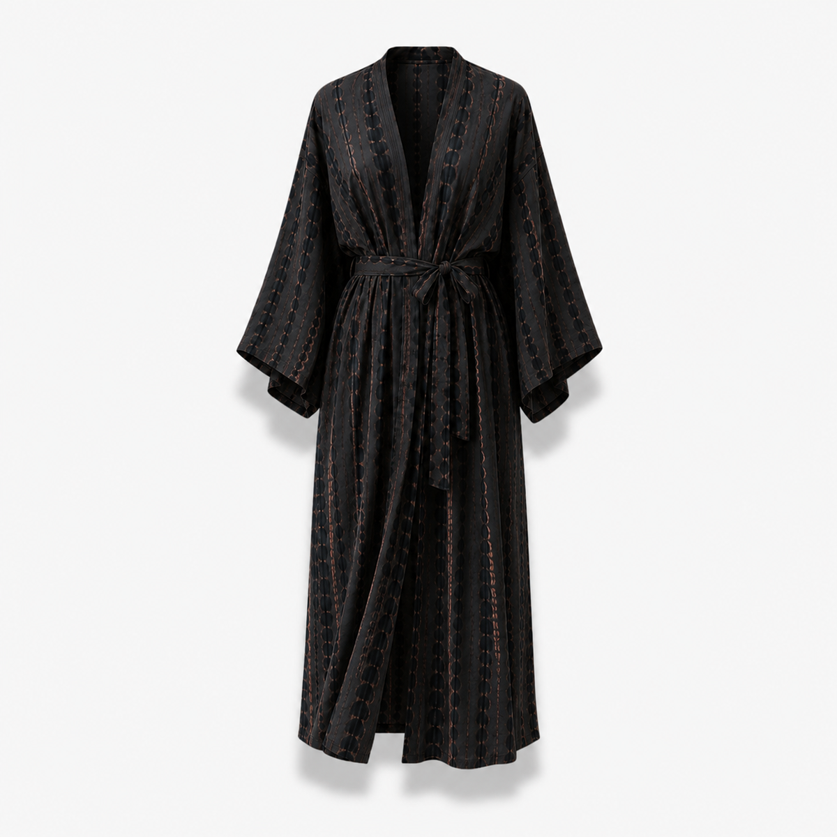 Kimono Femme Long Tie & Dye Jaune Safran | Kasumi