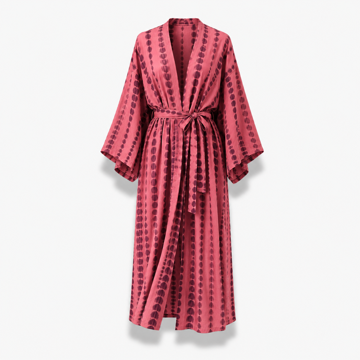 Kimono Femme Long Tie & Dye Jaune Safran | Kasumi