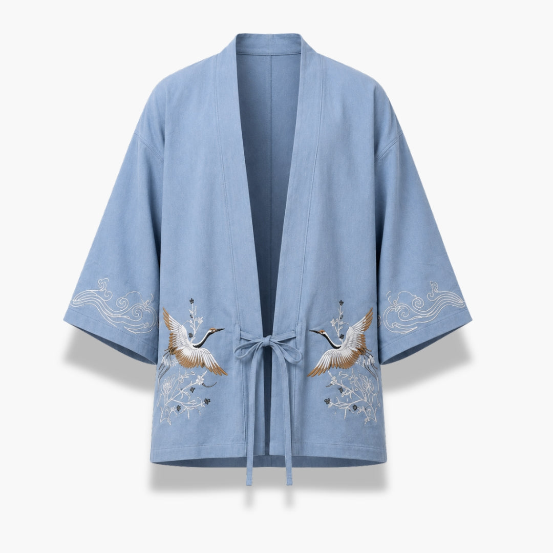 Kimono Homme Coton Bleu Japonais | Ryūsei