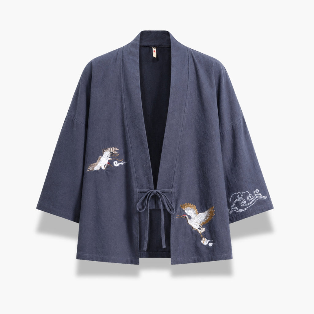 Kimono Japonais Homme Coton Brodé | Takumi