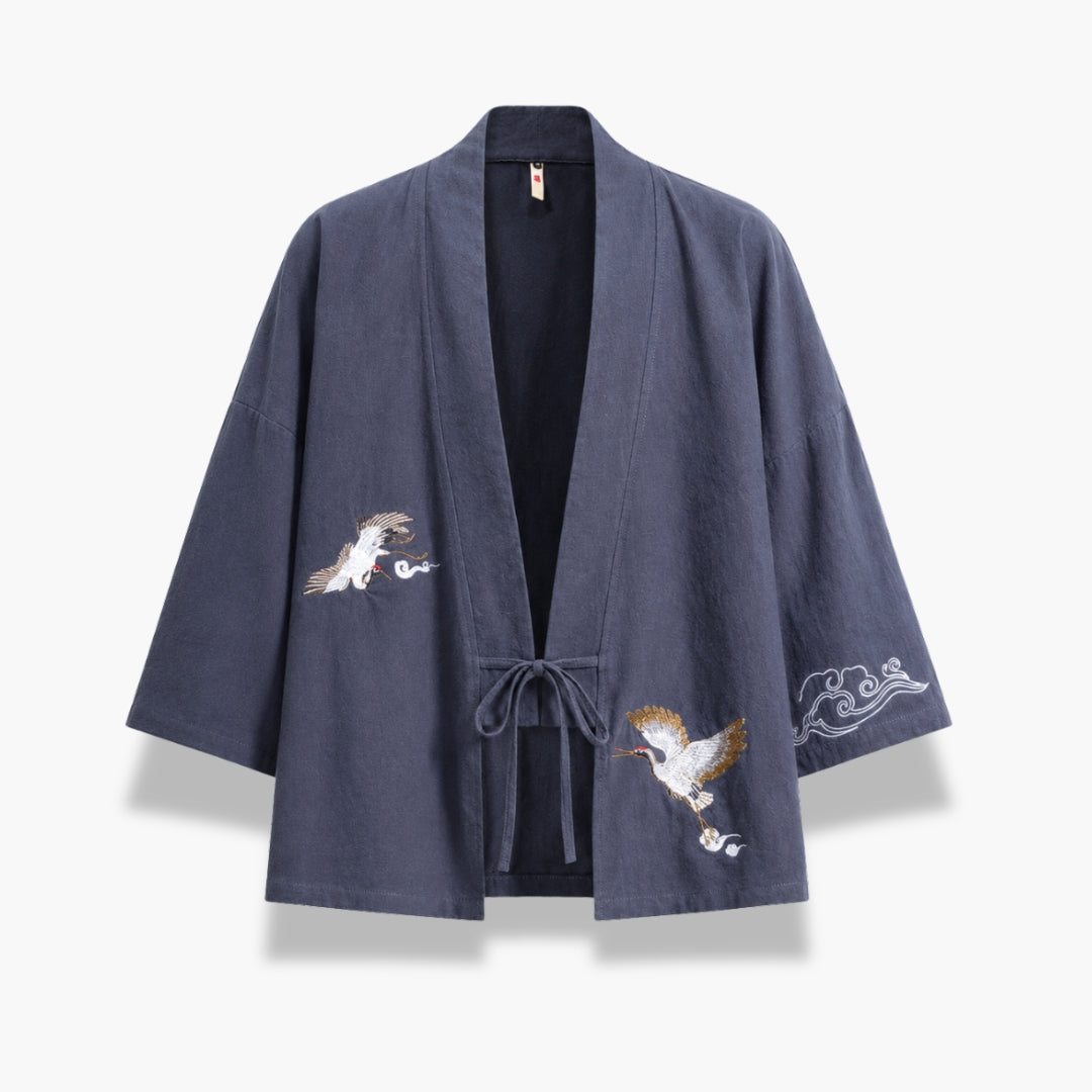 Kimono Japonais Homme Coton Brodé | Takumi