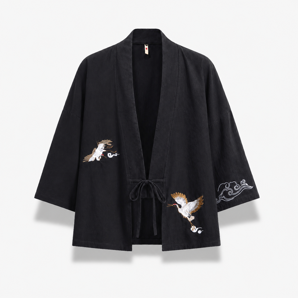 Kimono Japonais Homme Coton Brodé | Takumi