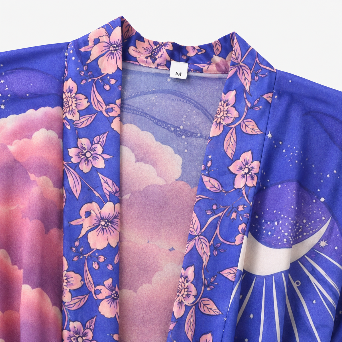Kimono Long Femme Bleu Nuit Japonais | Tsukiyo