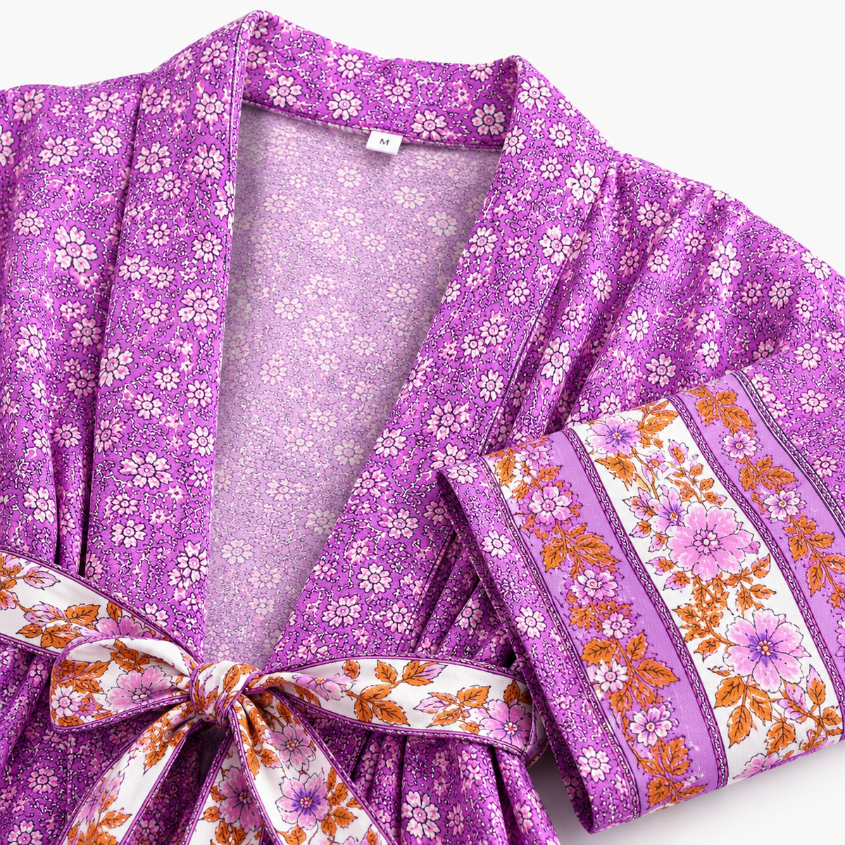 Kimono Long Femme Magenta Japonais | Mizuki