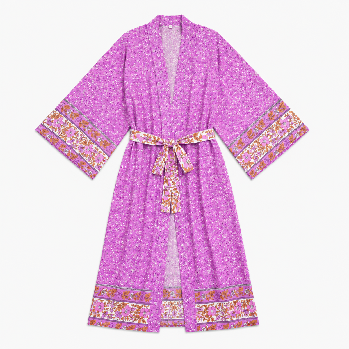 Kimono Long Femme Magenta Japonais | Mizuki
