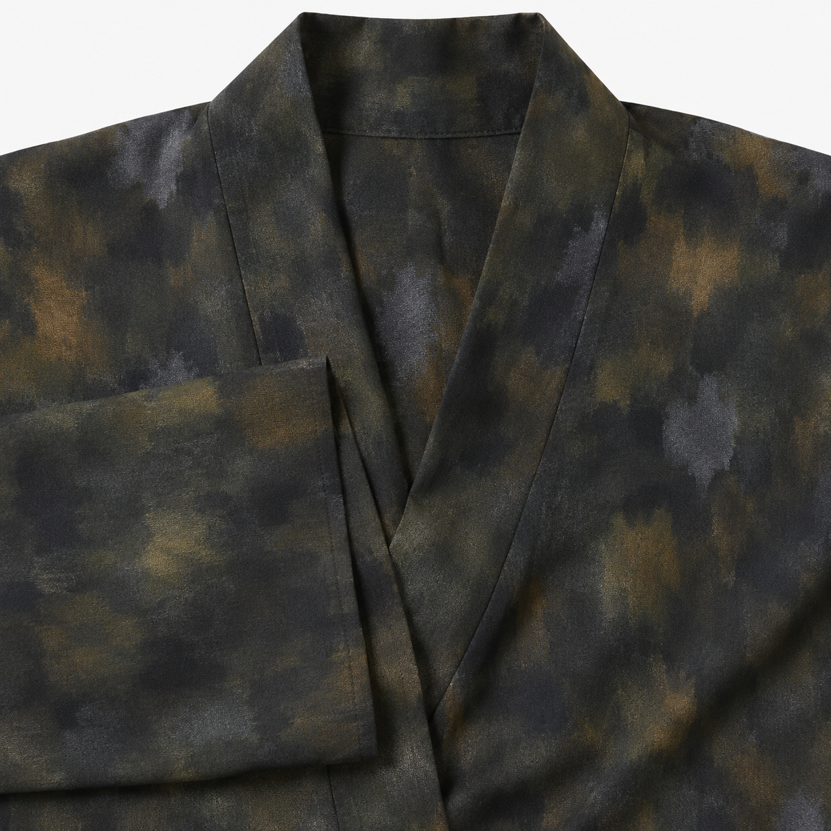 Kimono Long Femme Soie Olive Japonais | Mizuki