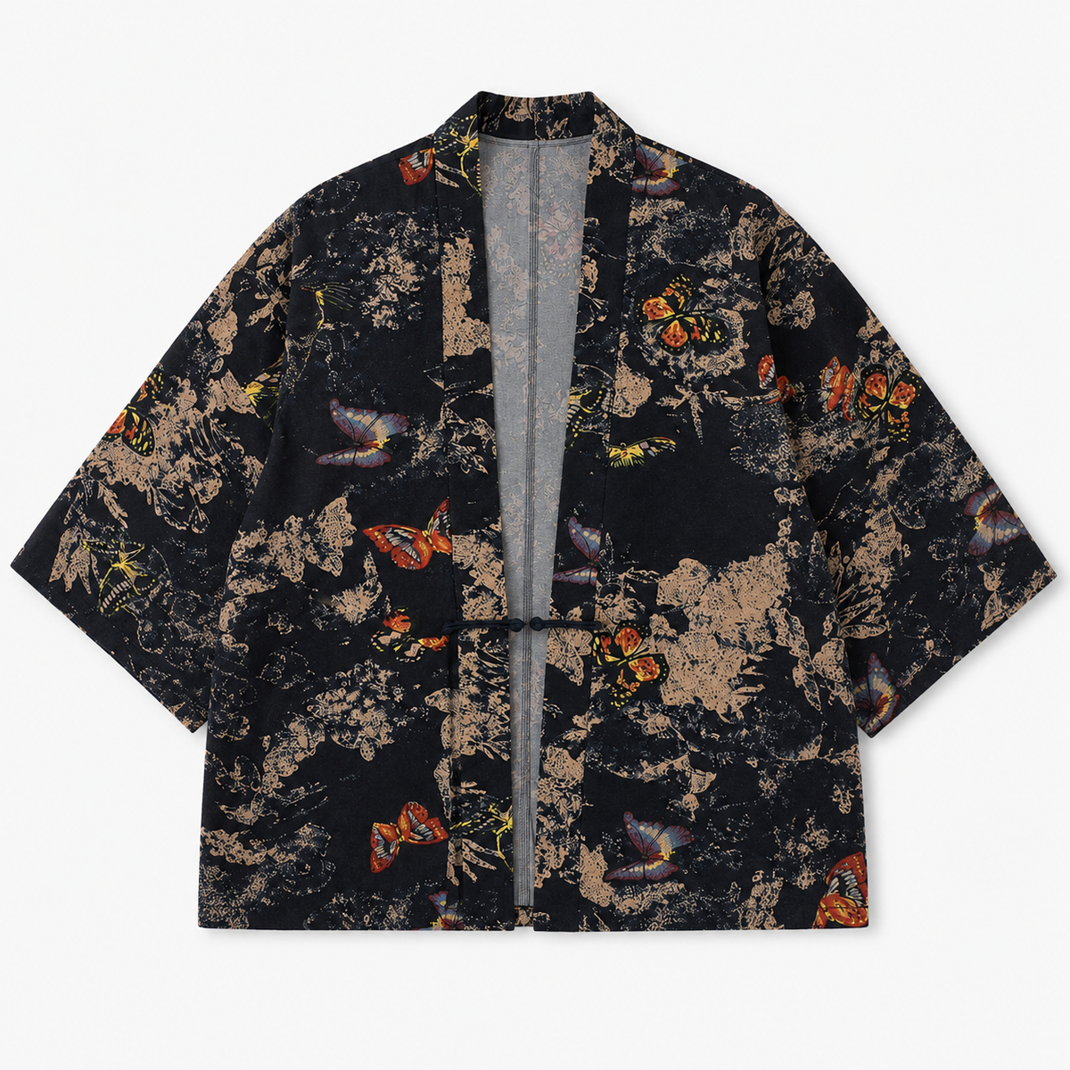 Kimono Patchwork Homme Femme Noir Japonais | Kurogami
