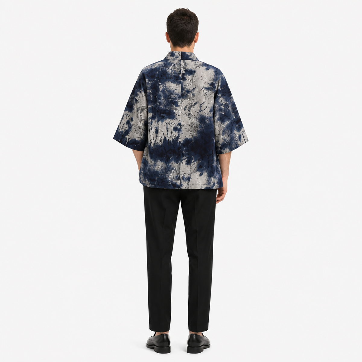 Kimono Patchwork Homme Indigo Court | Kaede