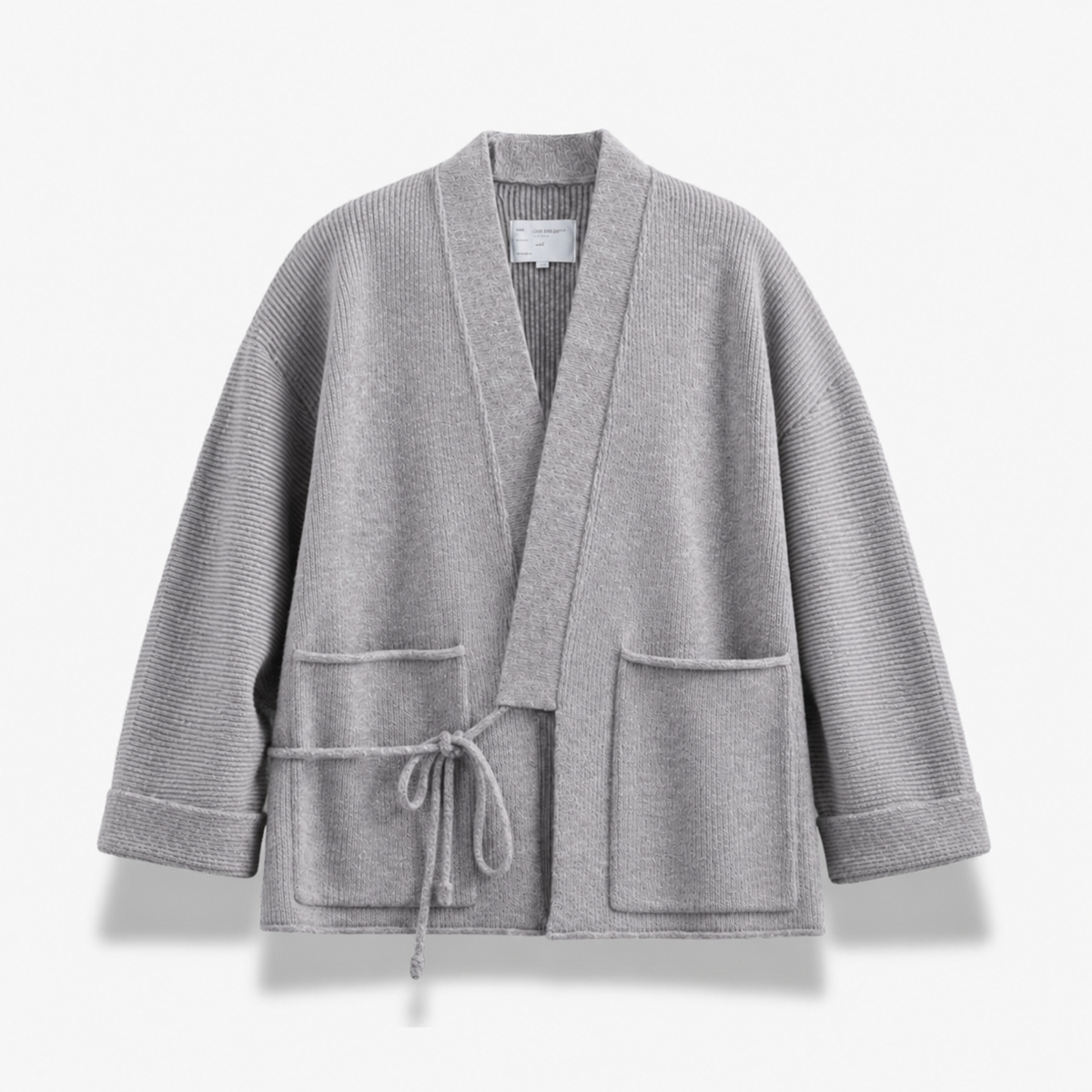 Pull Kimono Mixte Laine Coupe Ample Beige | Takara