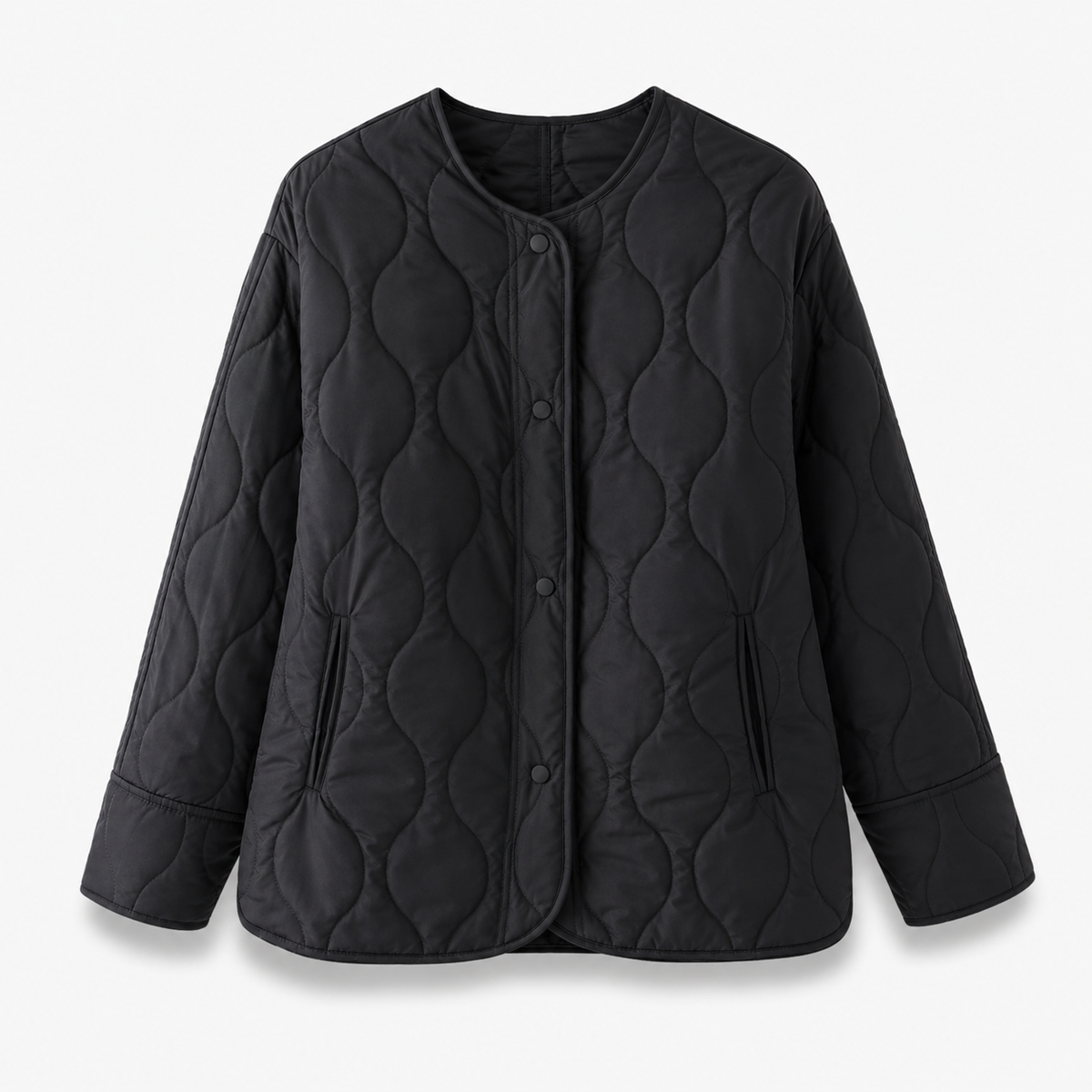 Veste Kimono Femme Matelassée Kaki ou Noir | Tsubasa
