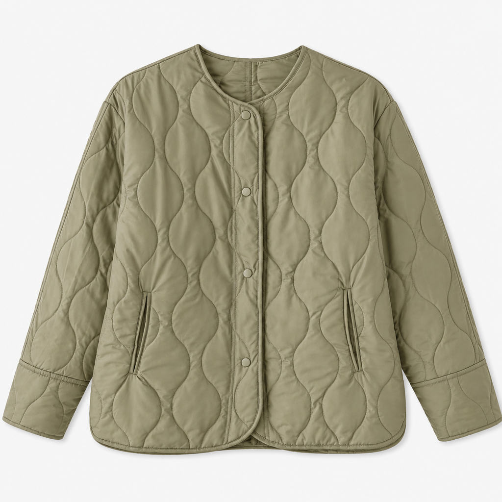 Veste Kimono Femme Matelassée Kaki ou Noir | Tsubasa