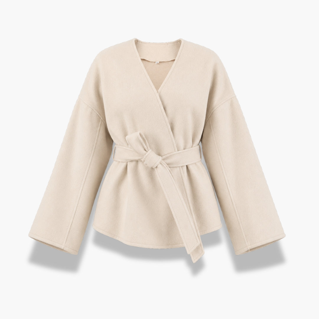 Veste Kimono Femme Courte Écru | Suzu