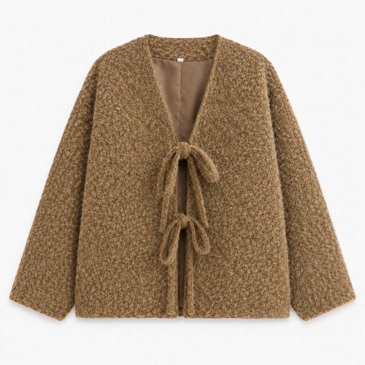 Veste Kimono Femme Écru Ample à Nouer | Mizuha