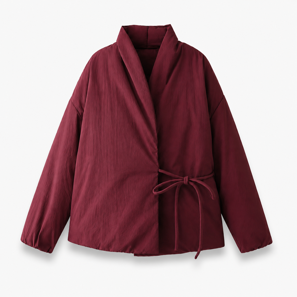 Veste Kimono Femme Matelassée Gris Hiver | Fuyumi