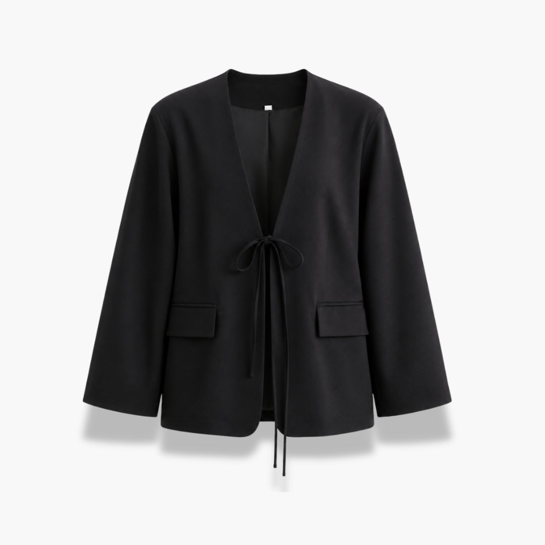 Veste Kimono Femme Noir Oversize Courte | Kuroha