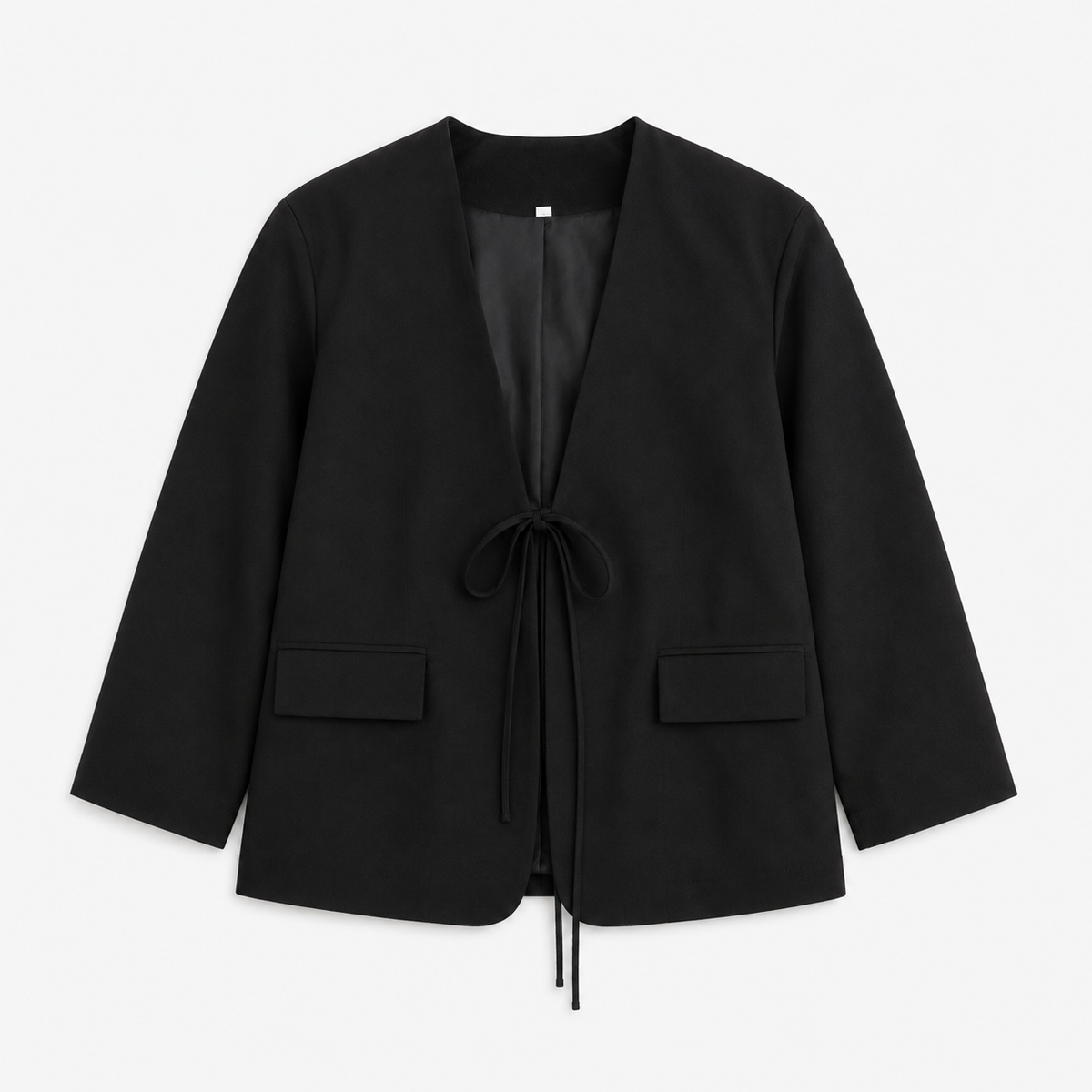Veste Kimono Femme Noir Oversize Courte | Kuroha