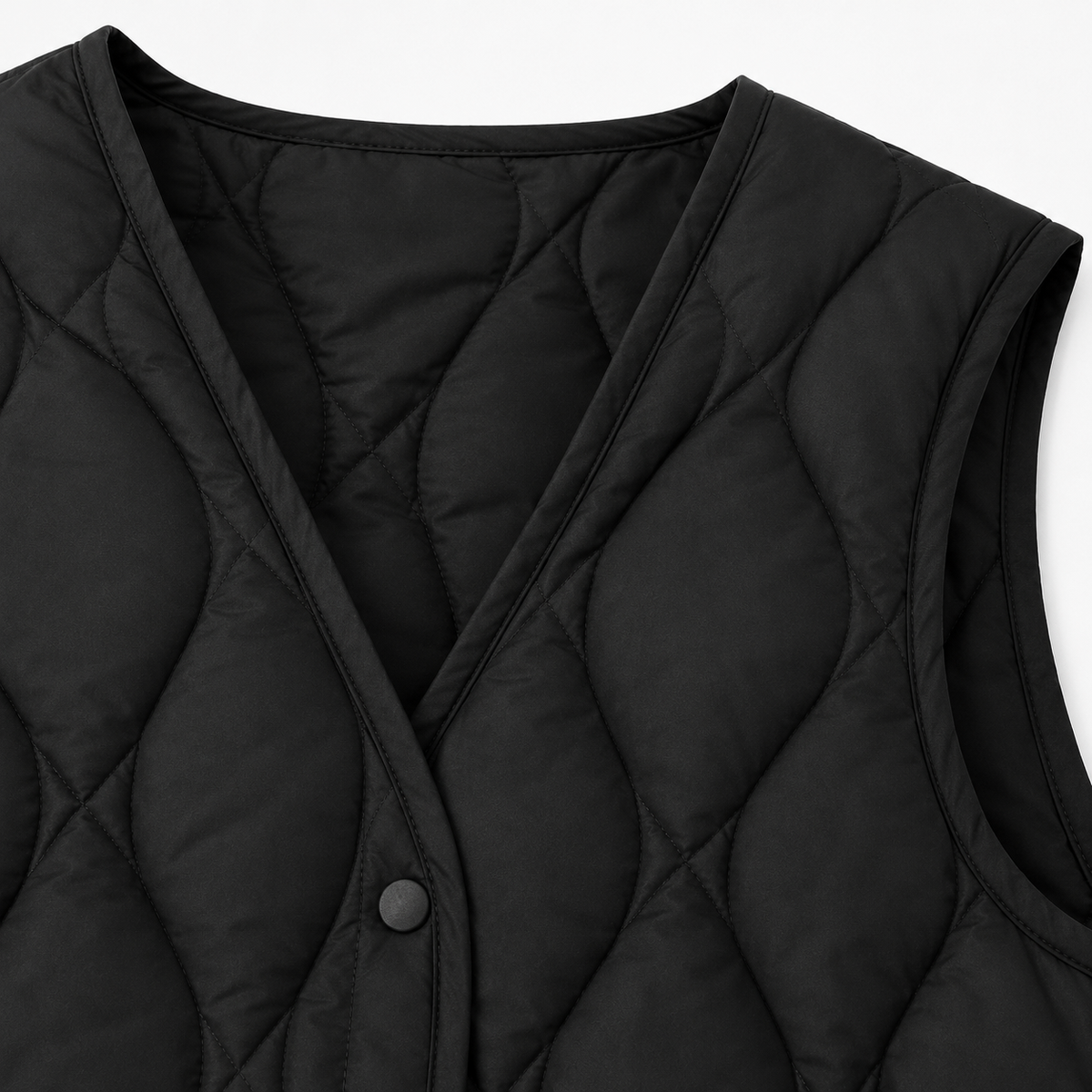 Veste Kimono Femme Sans Manches Noir Courte | Kaede