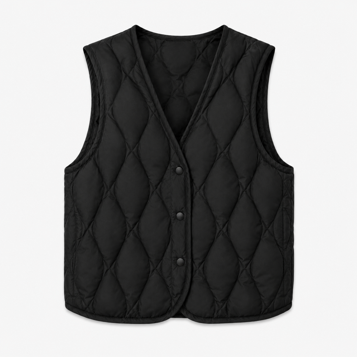 Veste Kimono Femme Sans Manches Noir Courte | Kaede