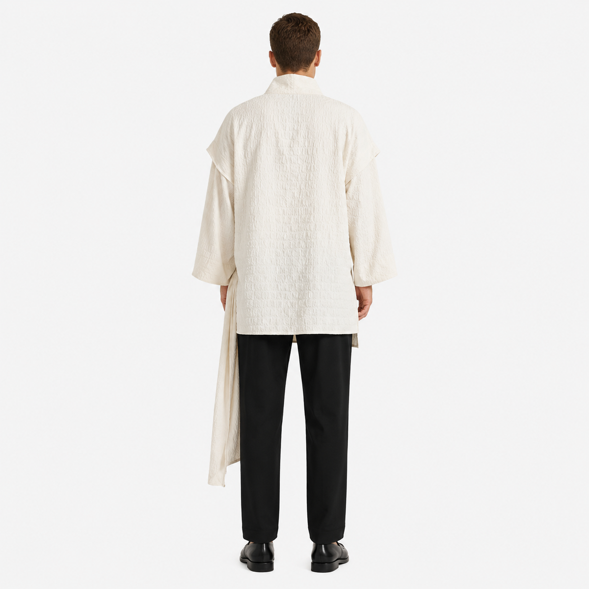 Veste Kimono Homme Coton Asymétrique | Kaede