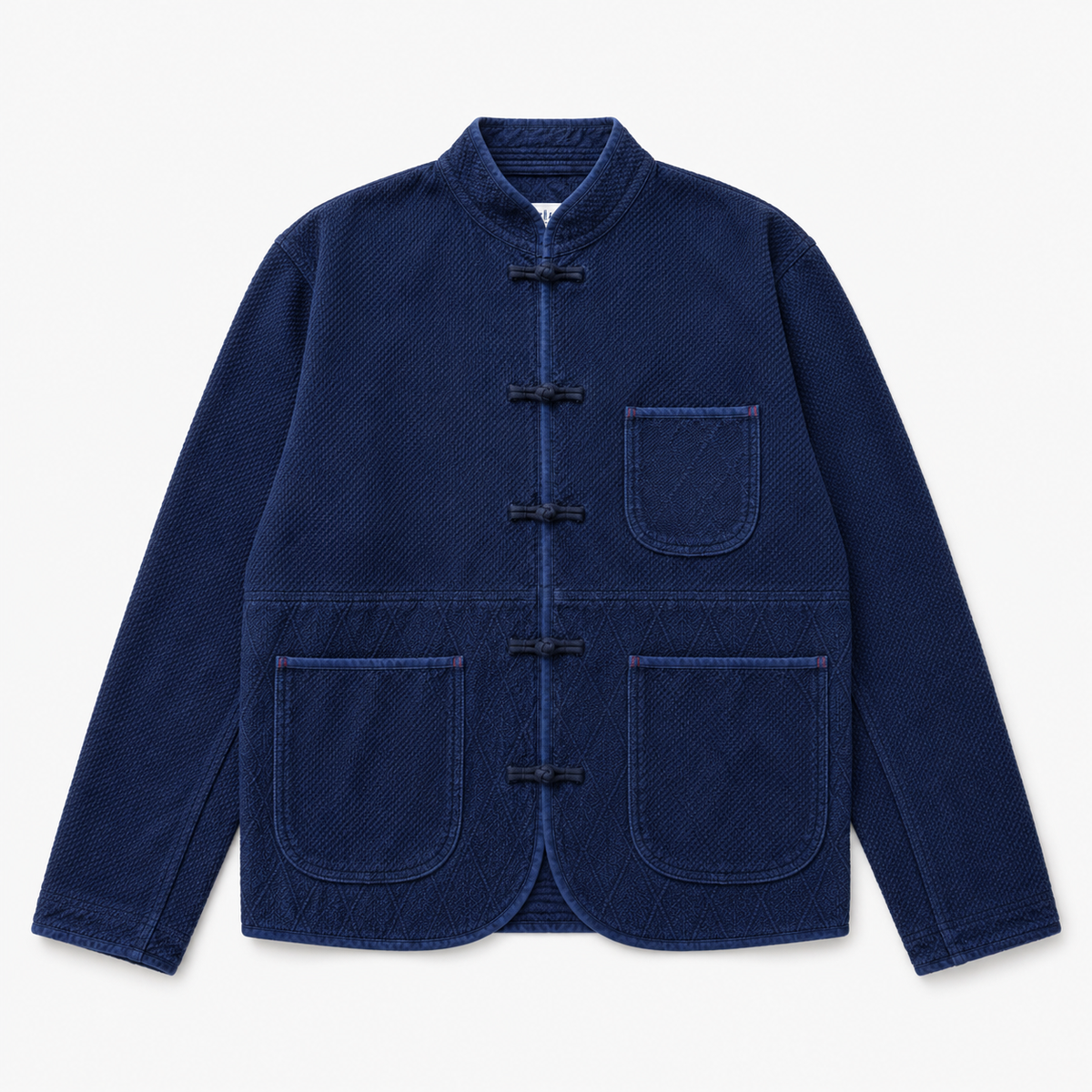 Veste Kimono Homme Coton Bleu Indigo | Kaede