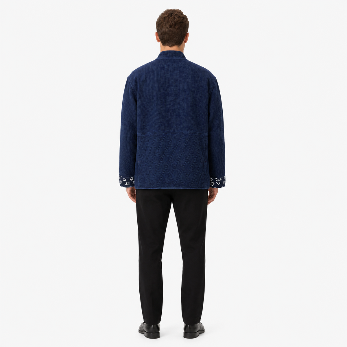 Veste Kimono Homme Coton Bleu Indigo | Kaede