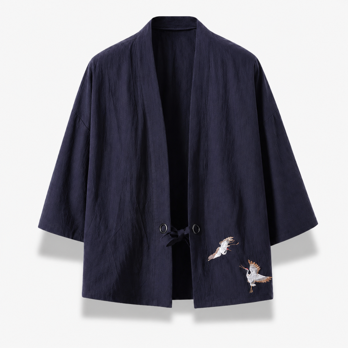 Veste Kimono Homme Noir Légère Japonaise | Kurogane