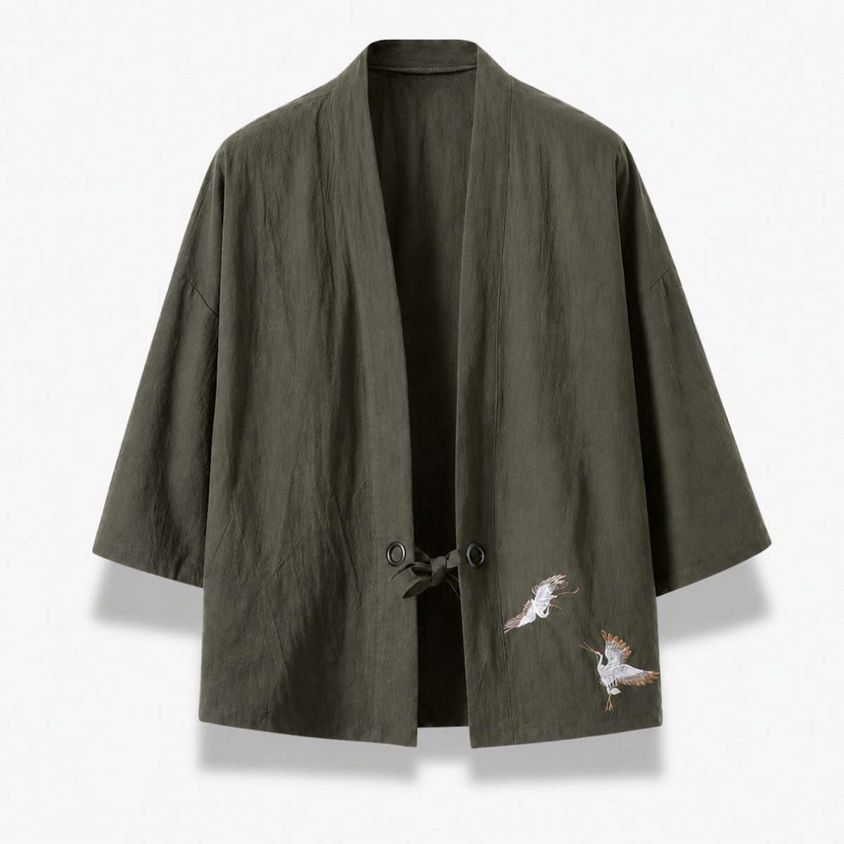Veste Kimono Homme Noir Légère Japonaise | Kurogane