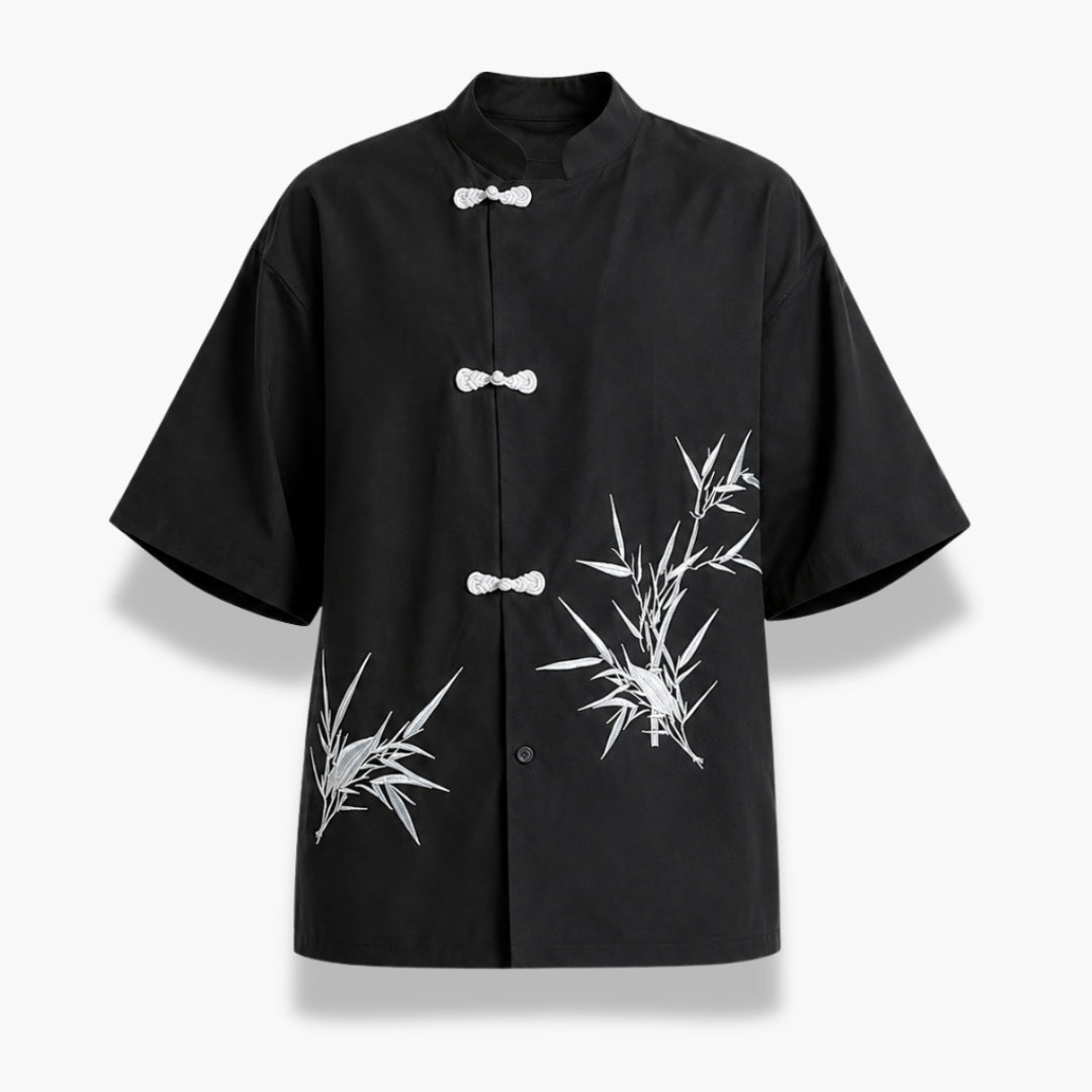 Veste Kimono Homme Noir Mi-long | Haruki