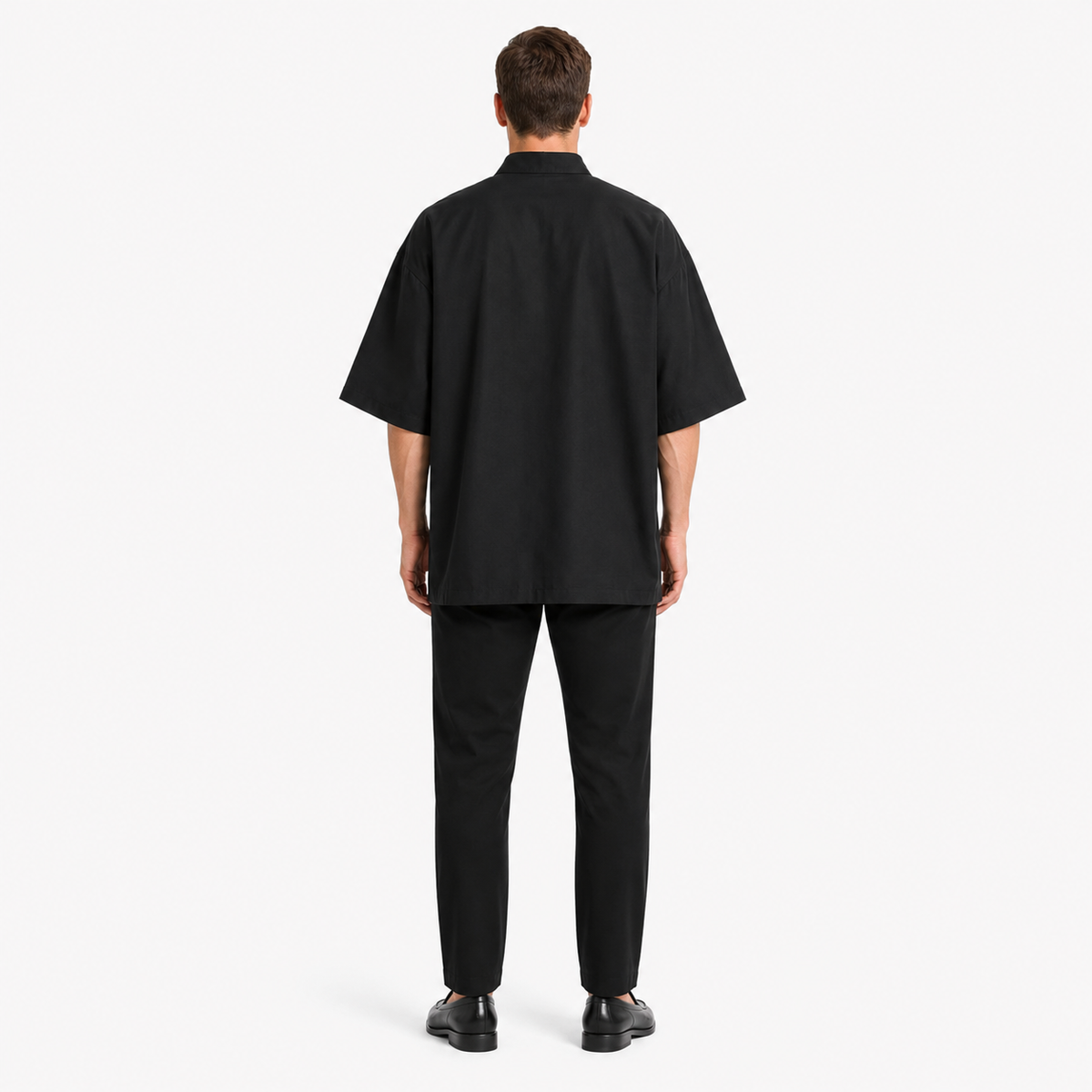 Veste Kimono Homme Noir Mi-long | Haruki