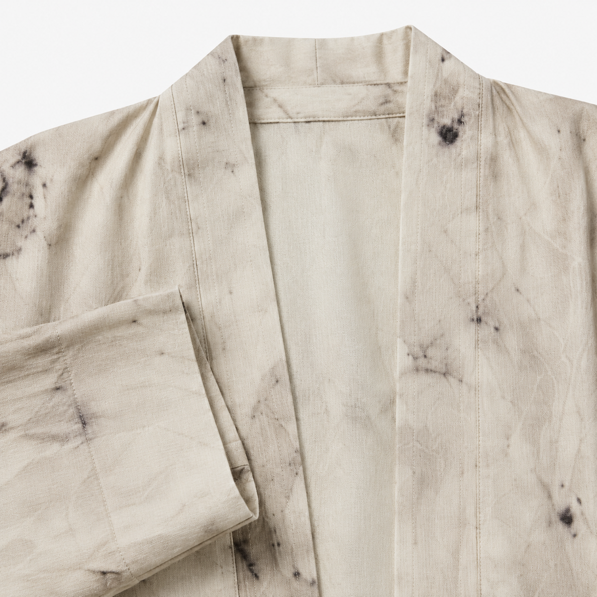 Veste Kimono Unisexe Blanche Mi-longue | Shiroha