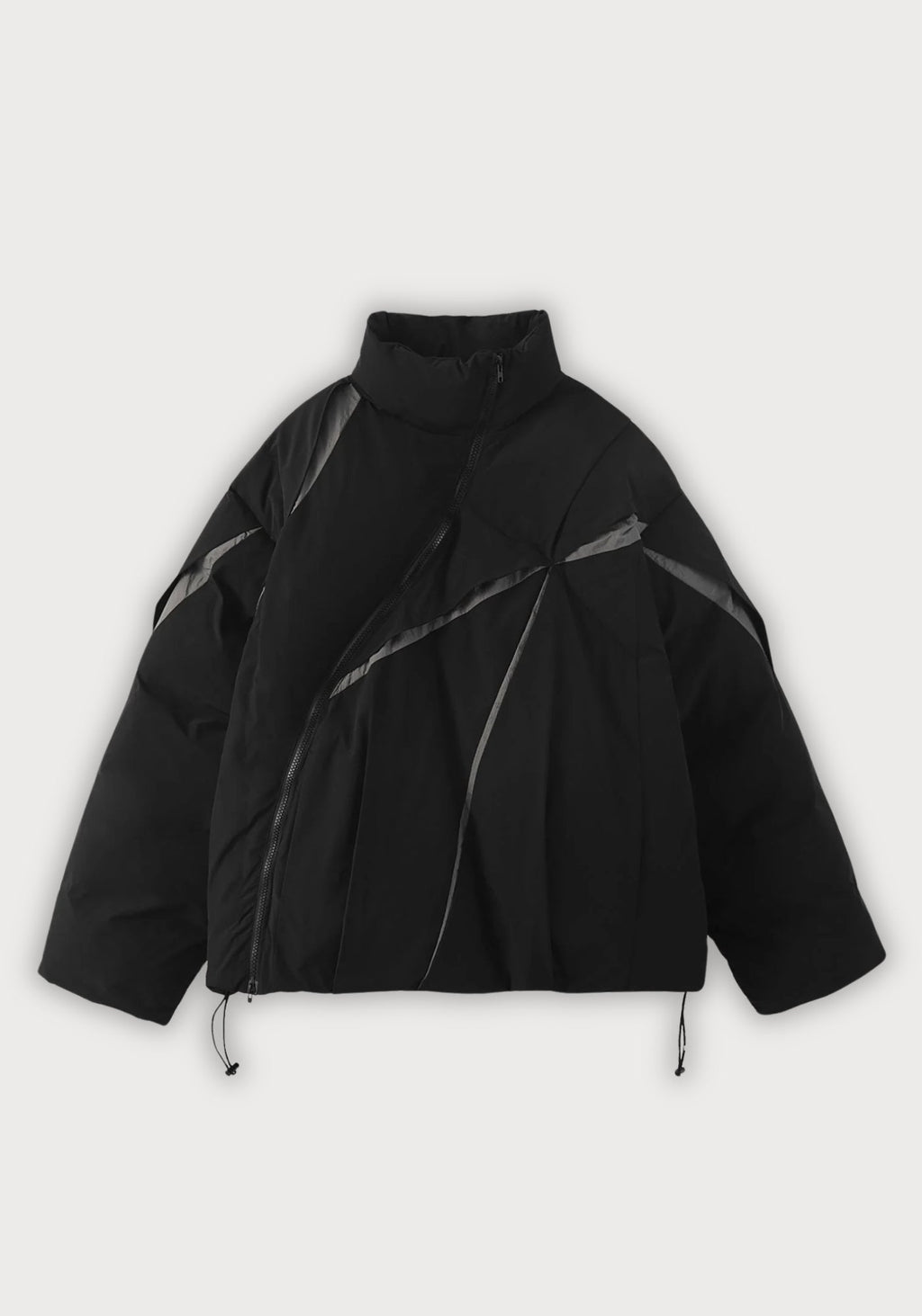 Doudoune asymétrique | Style kimono