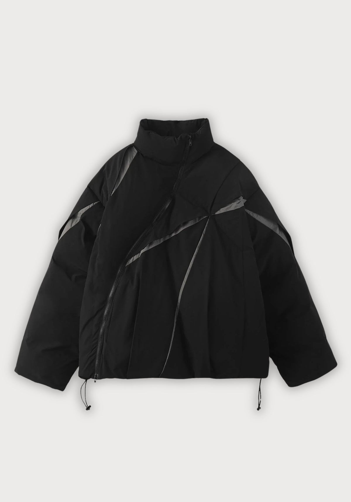 Doudoune asymétrique | Style kimono