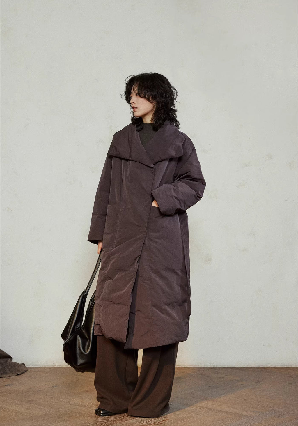 Doudoune longue ceinturée femme | Ren