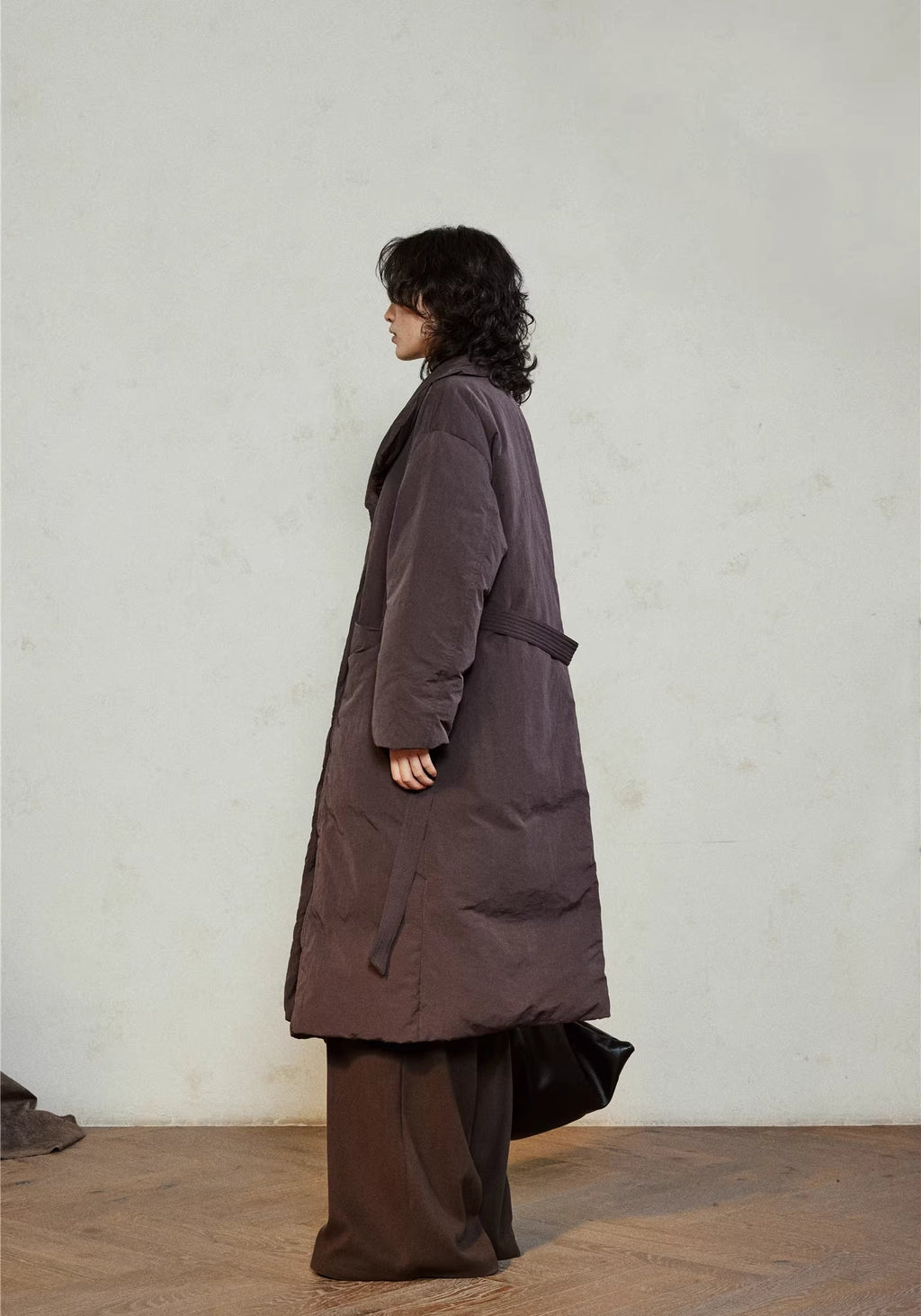 Doudoune longue ceinturée femme | Ren
