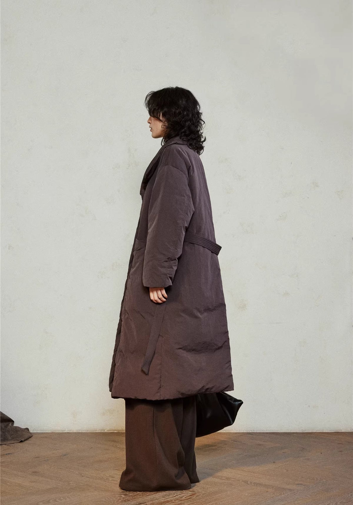 Doudoune longue ceinturée femme | Ren