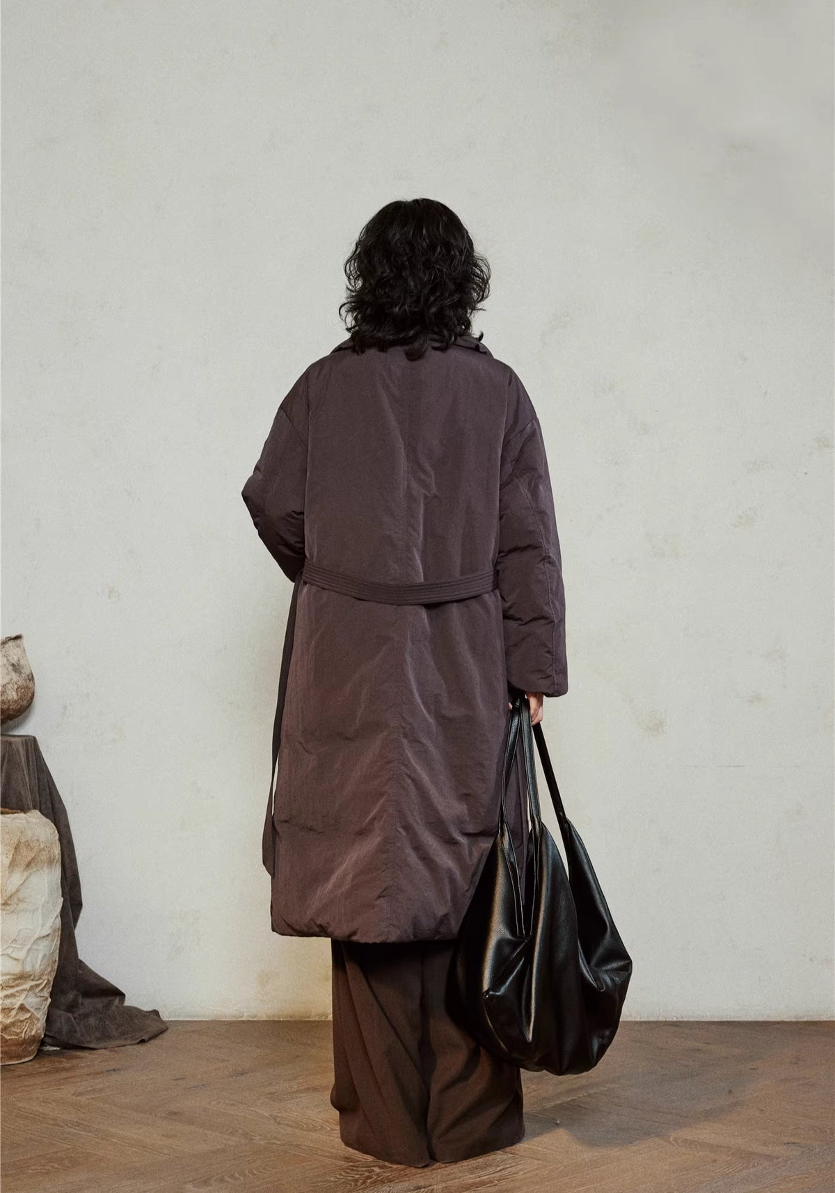 Doudoune longue ceinturée femme | Ren