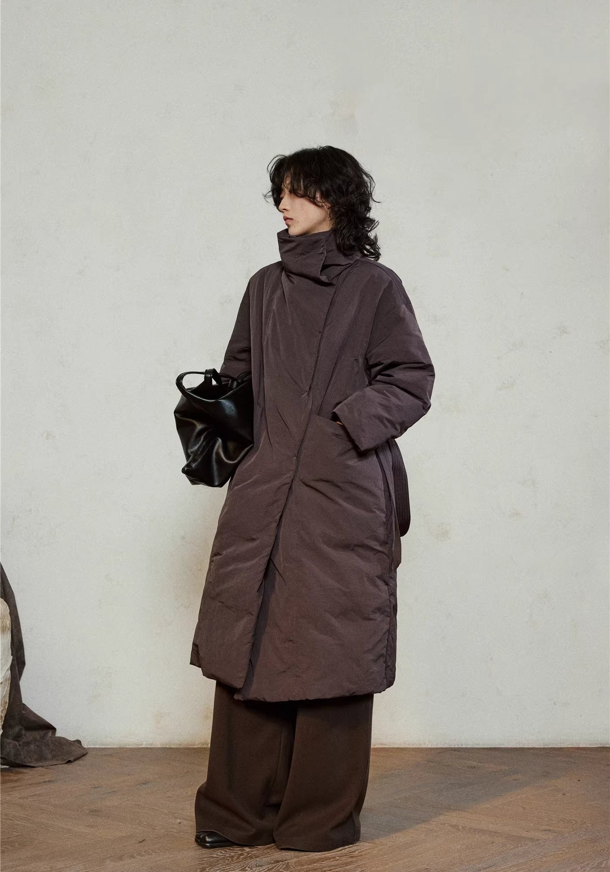 Doudoune longue ceinturée femme | Ren
