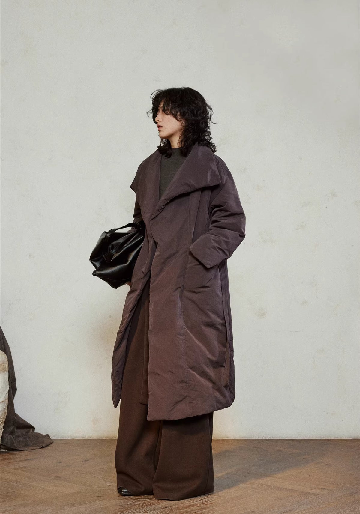 Doudoune longue ceinturée femme | Ren