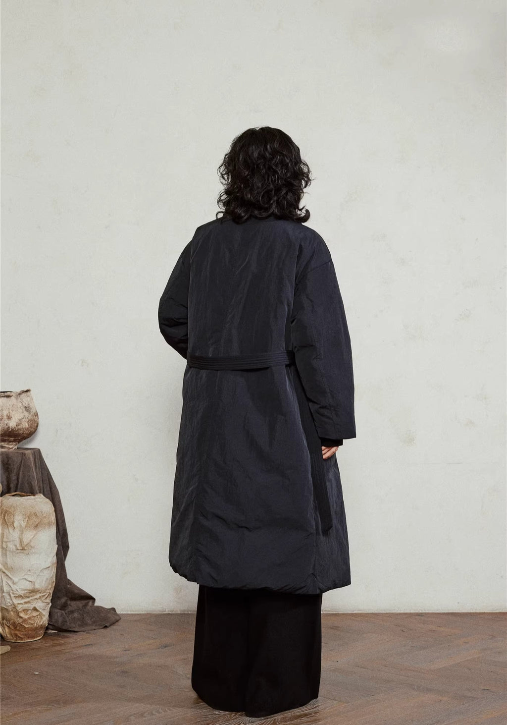 Doudoune longue ceinturée femme | Ren