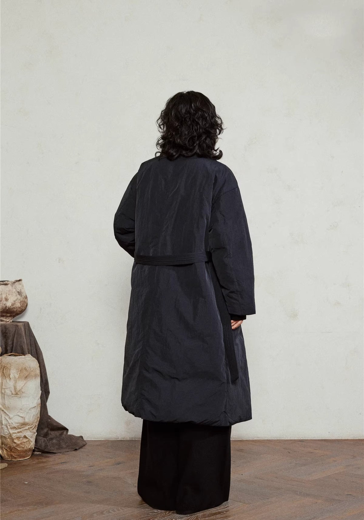 Doudoune longue ceinturée femme | Ren