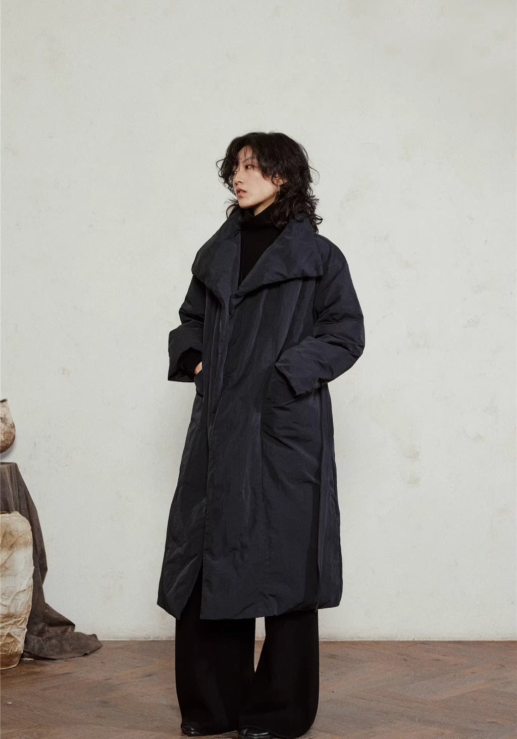 Doudoune longue ceinturée femme | Ren