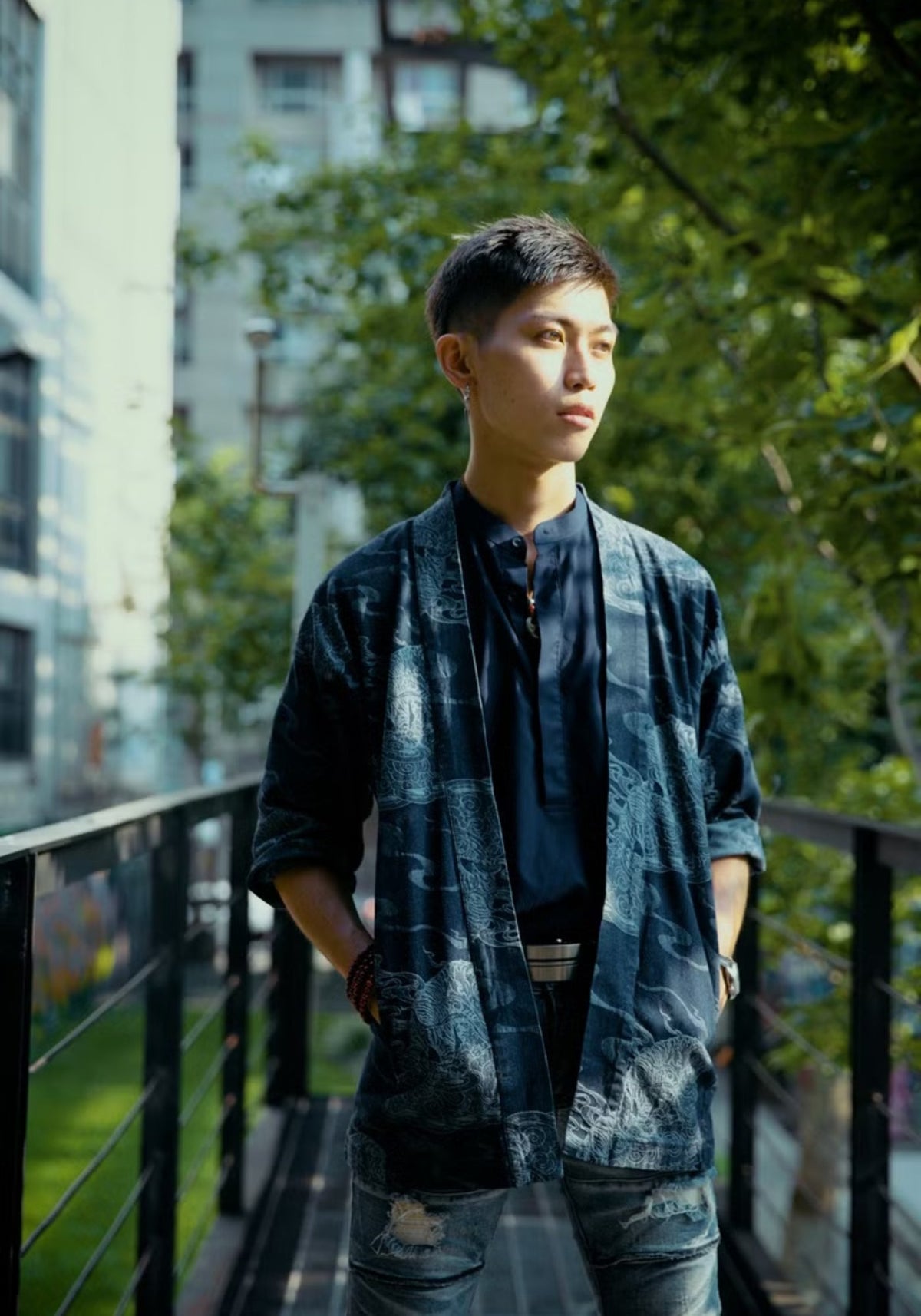 Haori bleu nuit | Sōryū