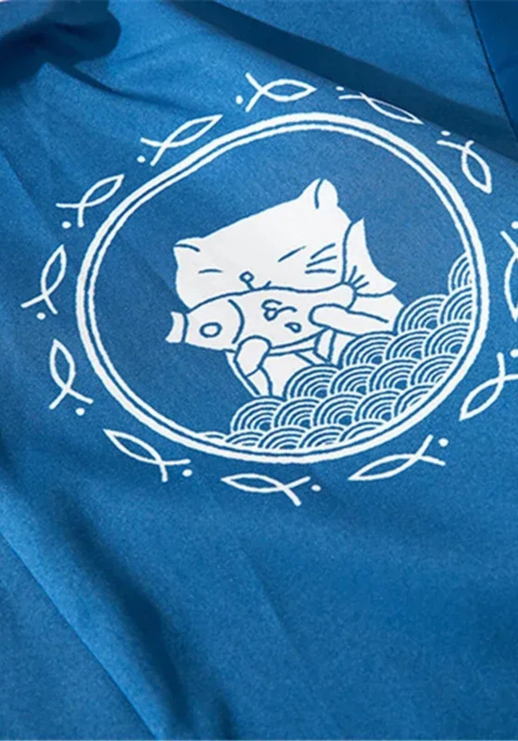 Kimono japonais bleu | Kaito
