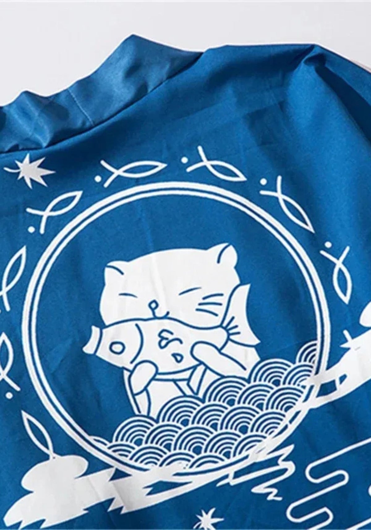Kimono japonais bleu | Kaito