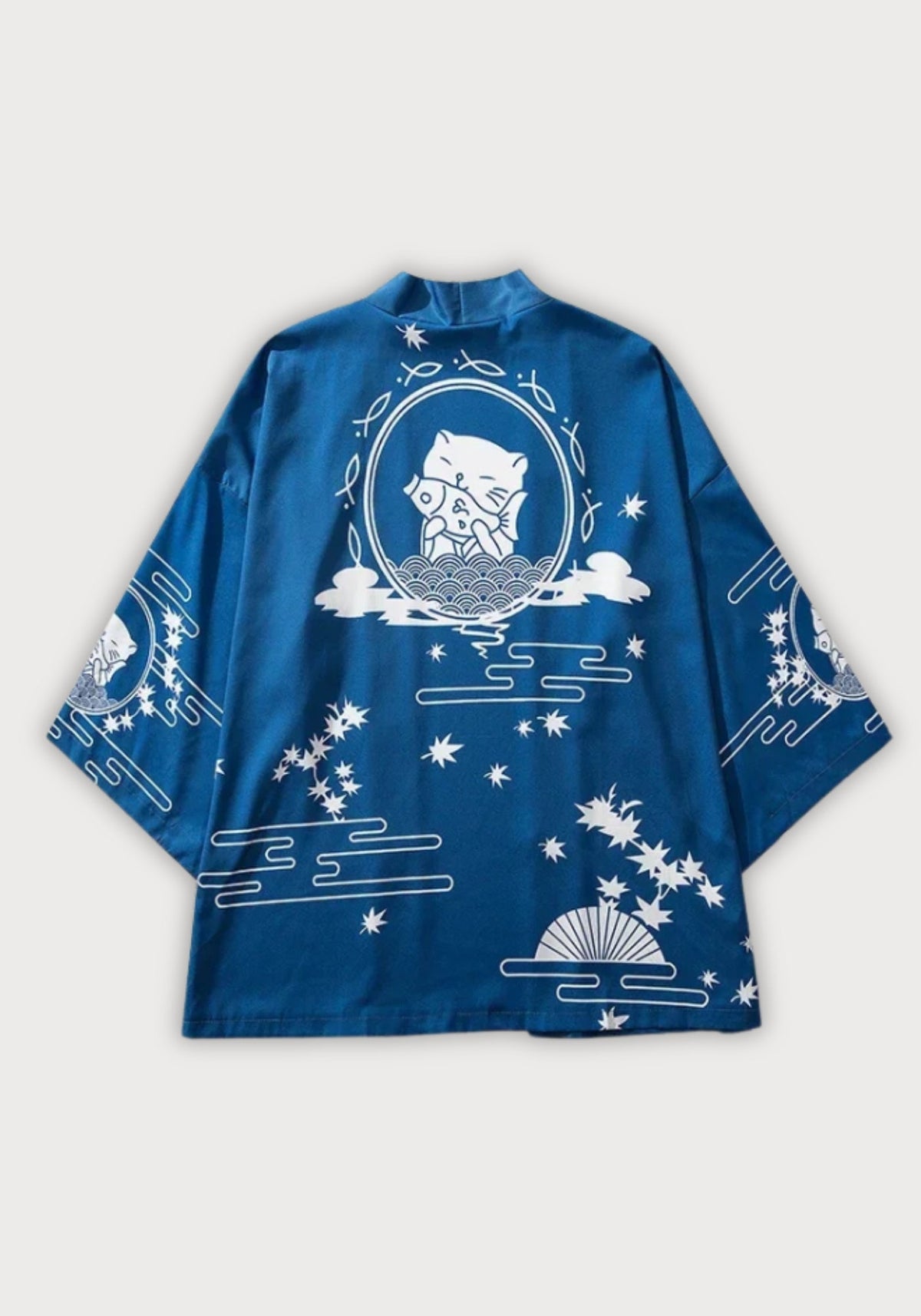 Kimono japonais bleu | Kaito