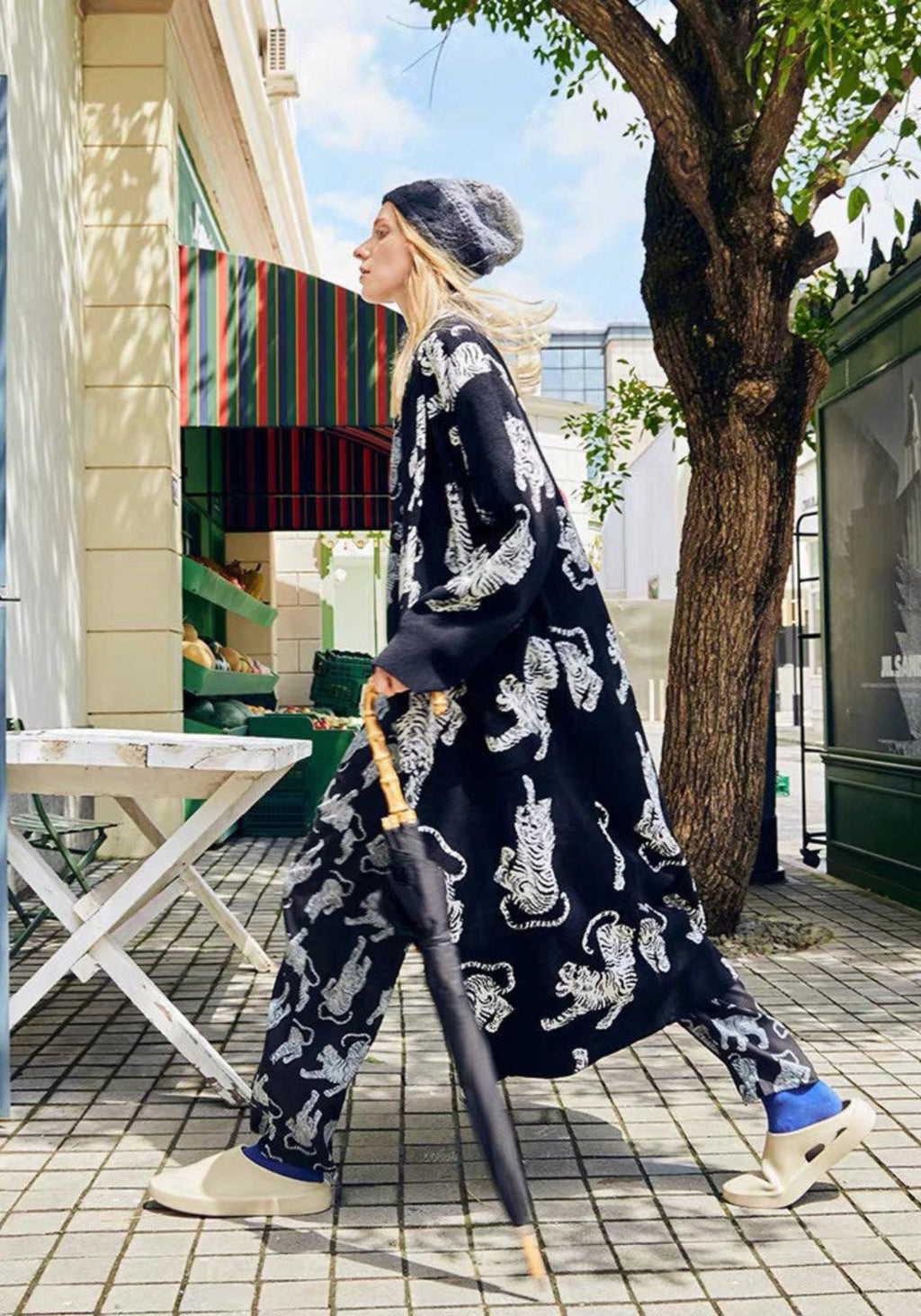 Peignoir kimono noir | Byakko